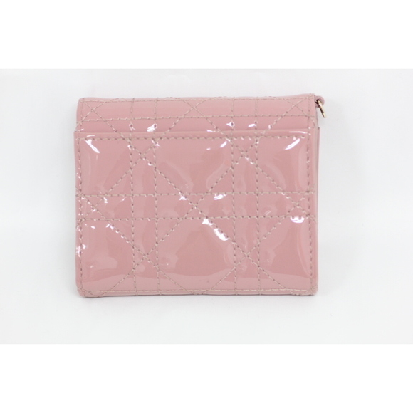 Dior Lotus Lady Pink Wallet All Cannage - Picture 1 of 16
